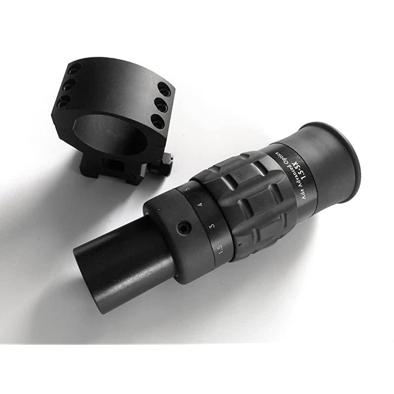 15x5x Variable Magnifier for Red Dot Sight + Mount Black 155x