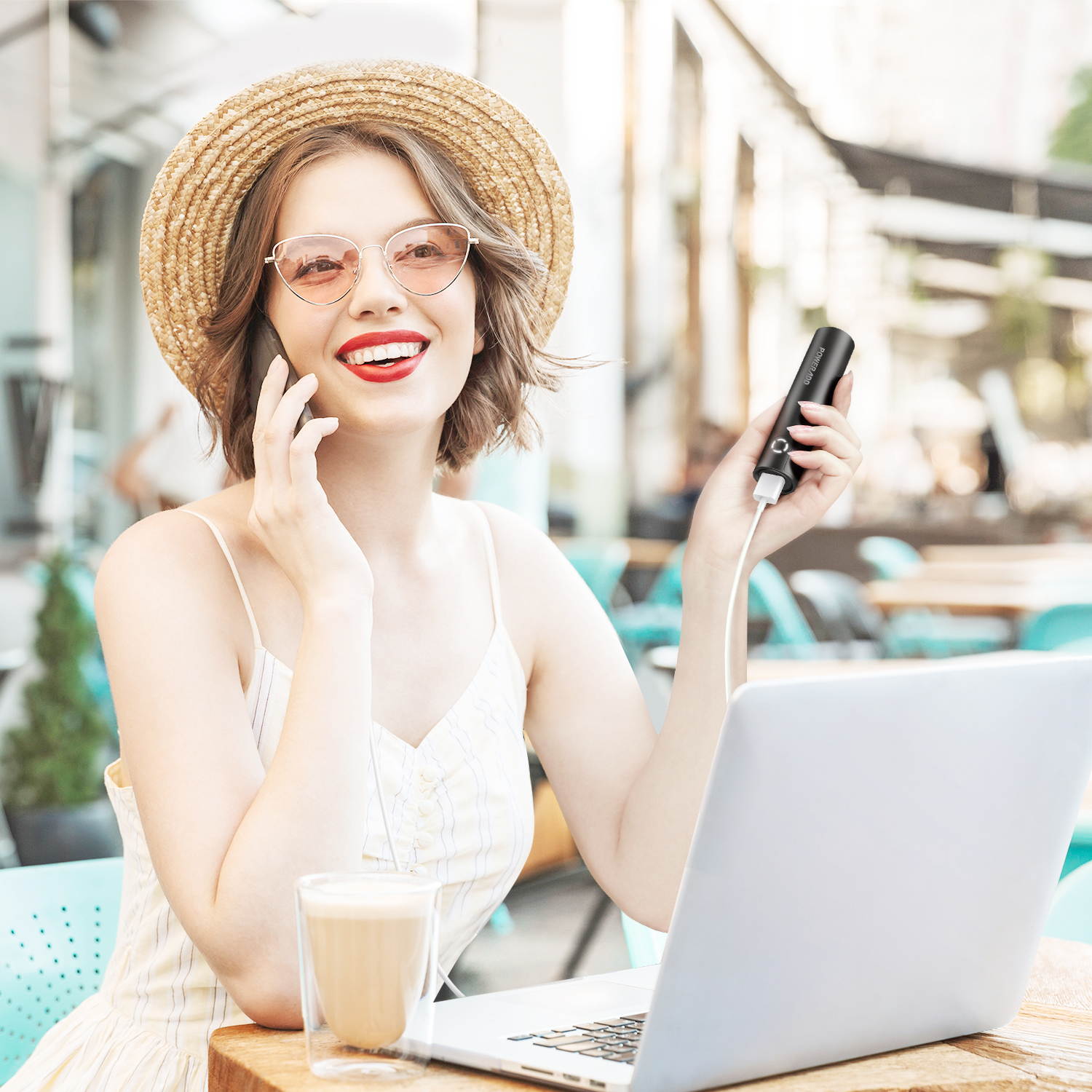 Poweradd Power Bank EnergyCell 5000 High-Speed Charging Portable Charger 5000mAh Slim External Battery with 2.4A Output, for iPhone XS, Samsung S9 Cell Phone, Pink