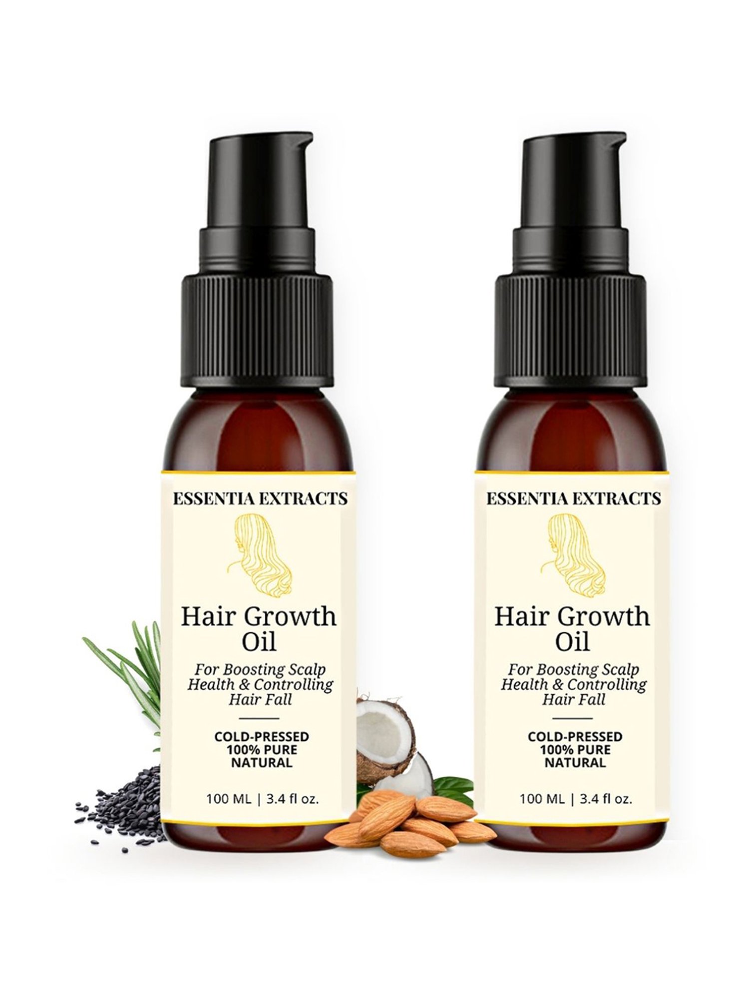 Essentia Extracts Hair Growth Oil (Pack of 2) - 200 ml