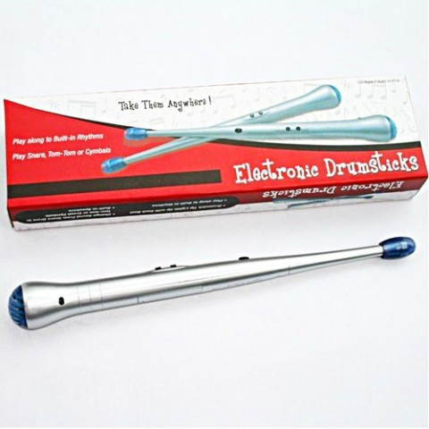 Children Electric Drum Sticks Rhythm Percussion Kit Party Favor Gimmick Game Set Electronic Musical Drumstick Novelty Gift Educational Toy Air Drum Stick Music Rhythm Finger Stix Disco Rave Gadget DJ