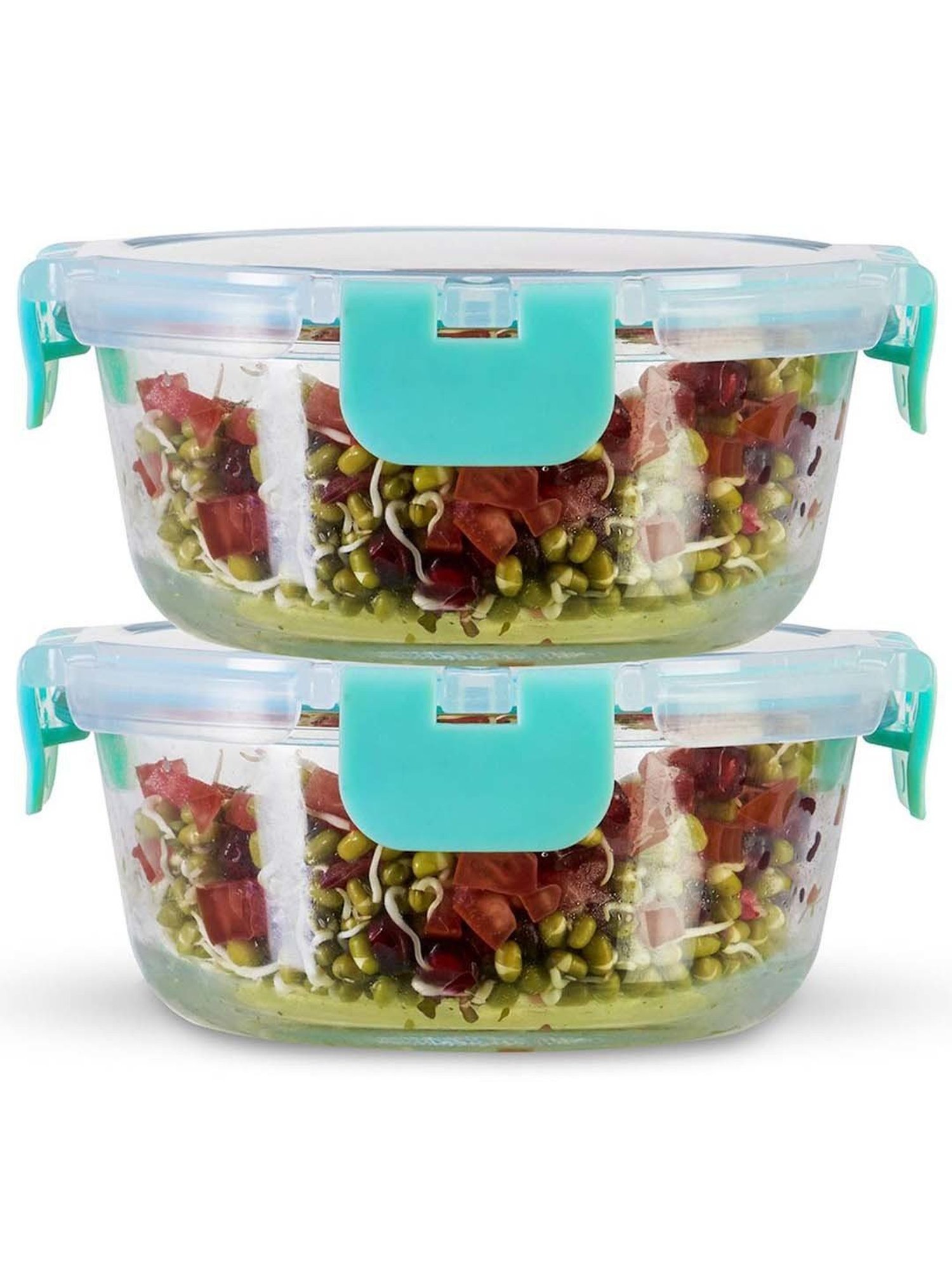 Allo Borosilicate Glass Containers with Lids Microwave Safe Container for Glass Storage Containers