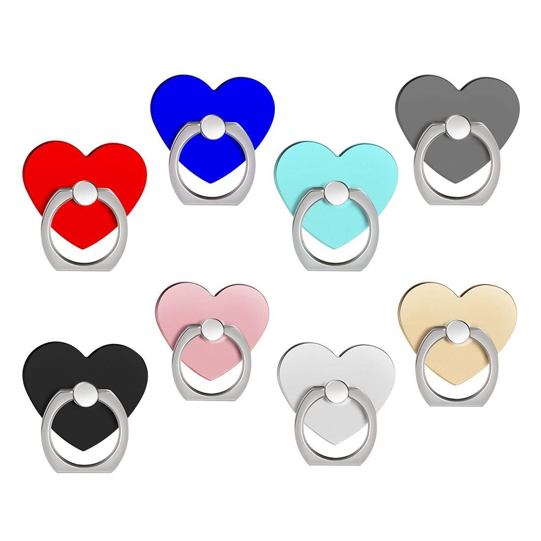 Etmakit Socket fidget Creative Love Heart Shaped Mobile Phone Ring Bracket Moblie phone holder Secure bracket