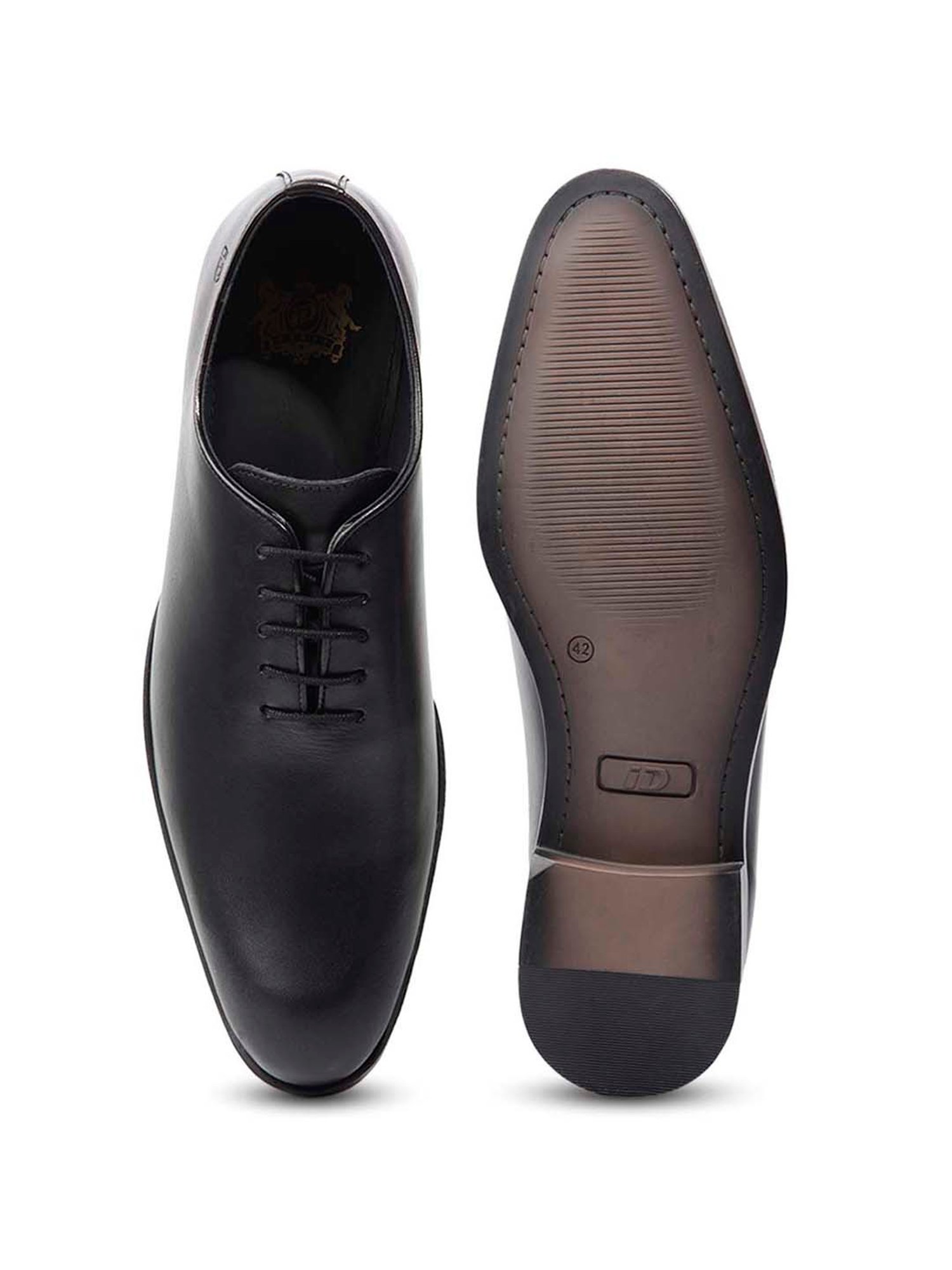 ID Men's Black Oxford Shoes