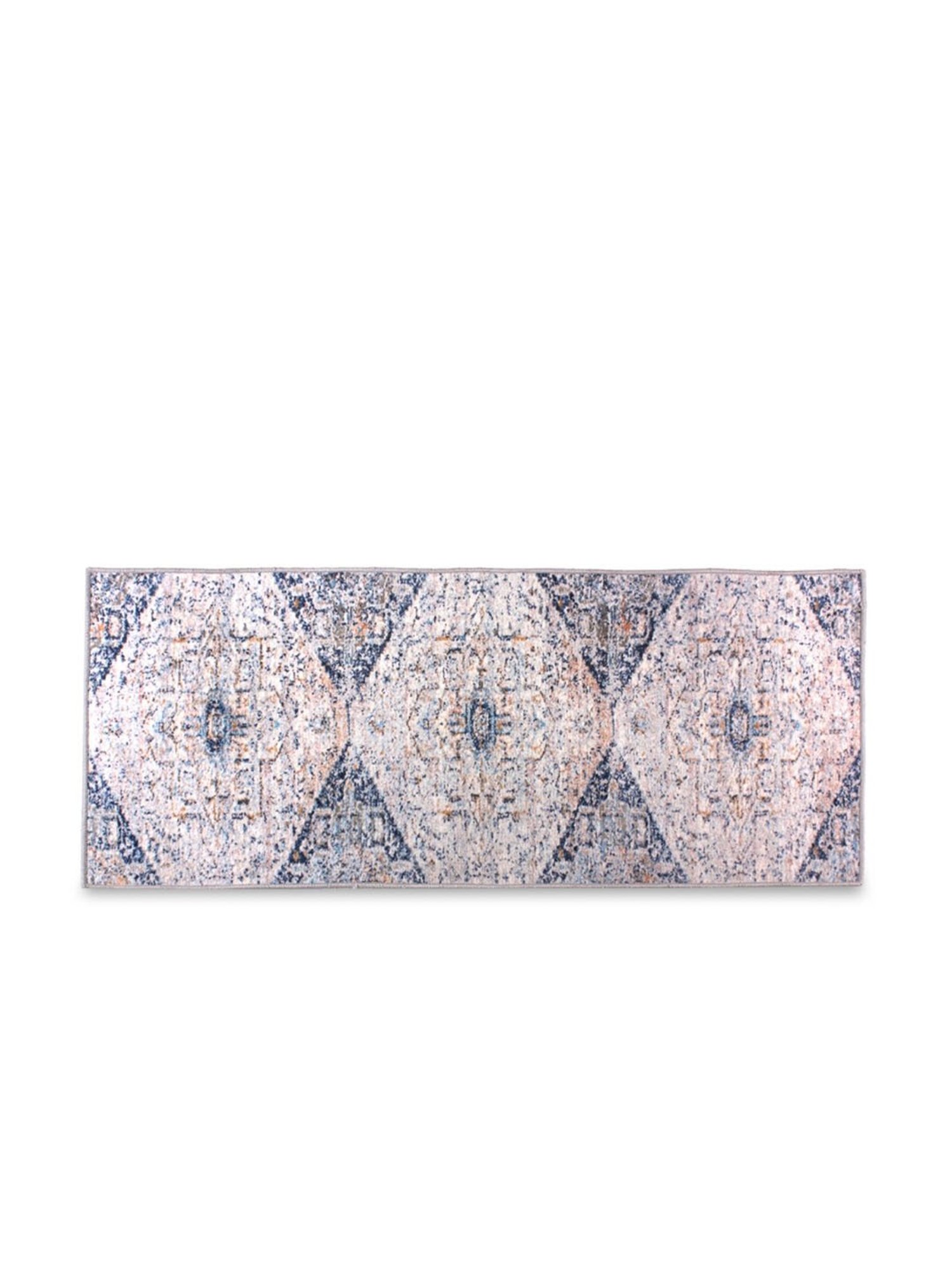 Romee Beige Polyester Geometric Runners