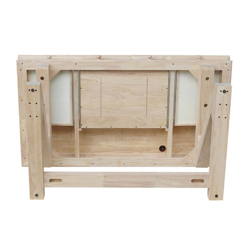 Executive Desk With Zodiac Base Unfinished - International Concepts