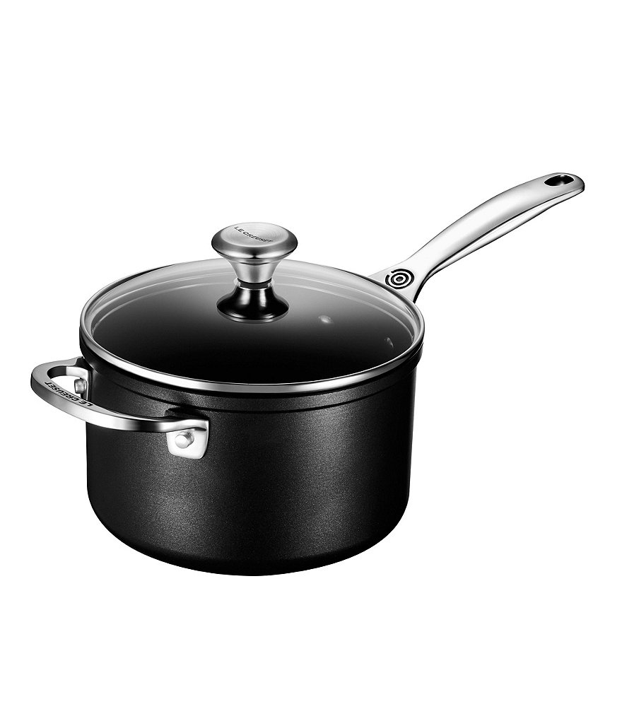 Le Creuset Toughened Nonstick Pro 3 QT Saucepan with Glass Lid