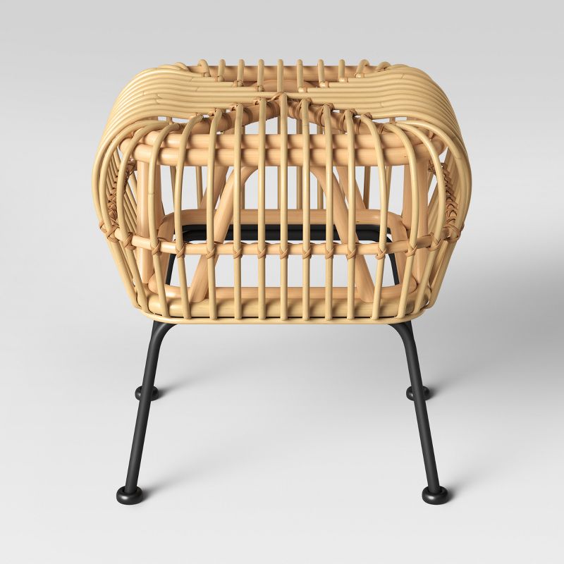 Rhea Small Rattan Ottoman - Assembly Required - Opalhouse™