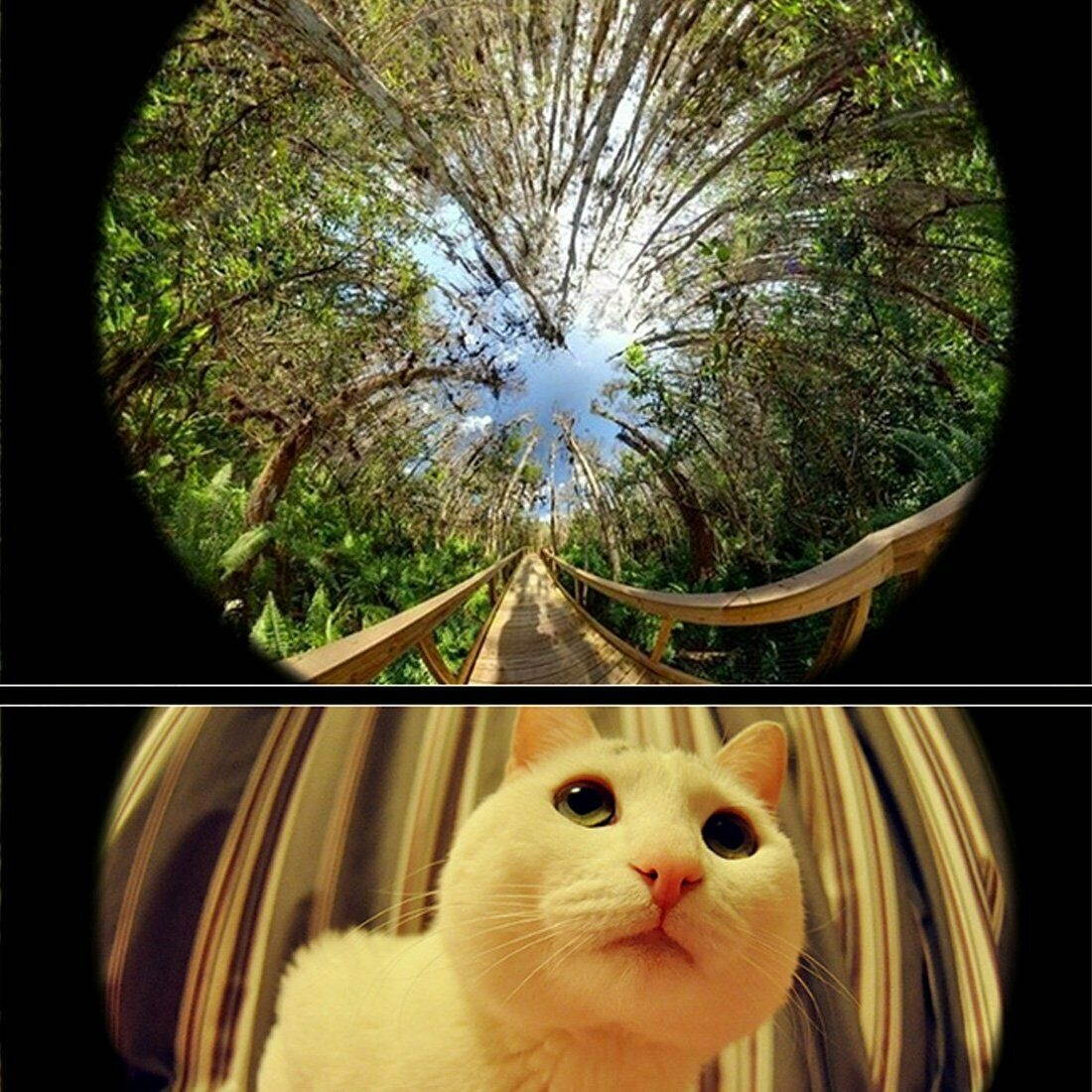 Universal Clip-On 3 IN 1 Fisheye Wide Angle Smartphones Macro Camera Lens