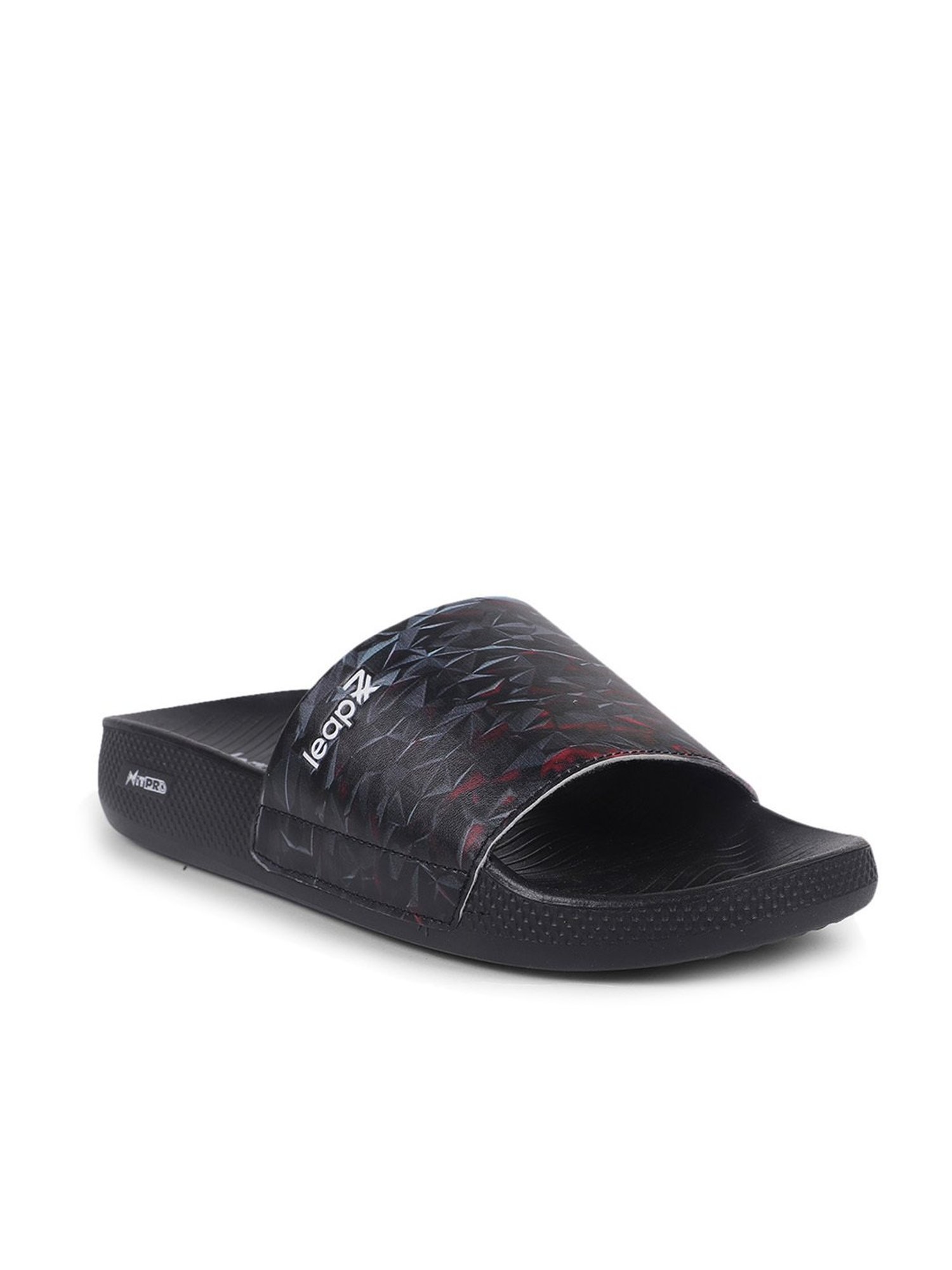 Leap7X by Liberty Men's NITWALK-2 Black Slides