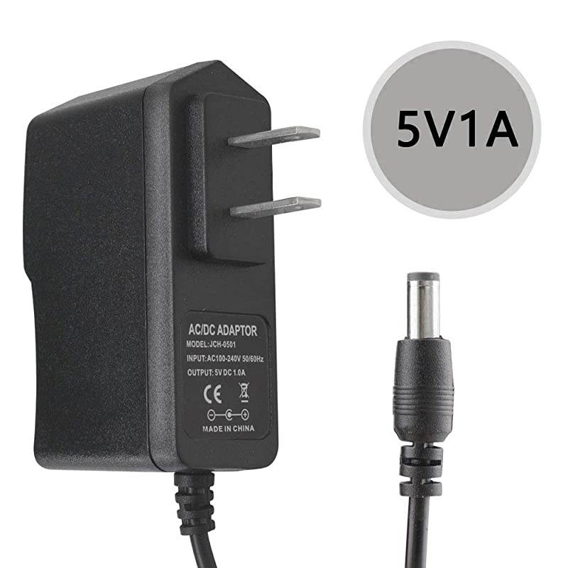 AC 100240V to DC 5V 1A Power Supply Adaptor Max 5W Universal Wall Plug Power Adapter 55 x 25mm DC JackDC 5V 1A 5W