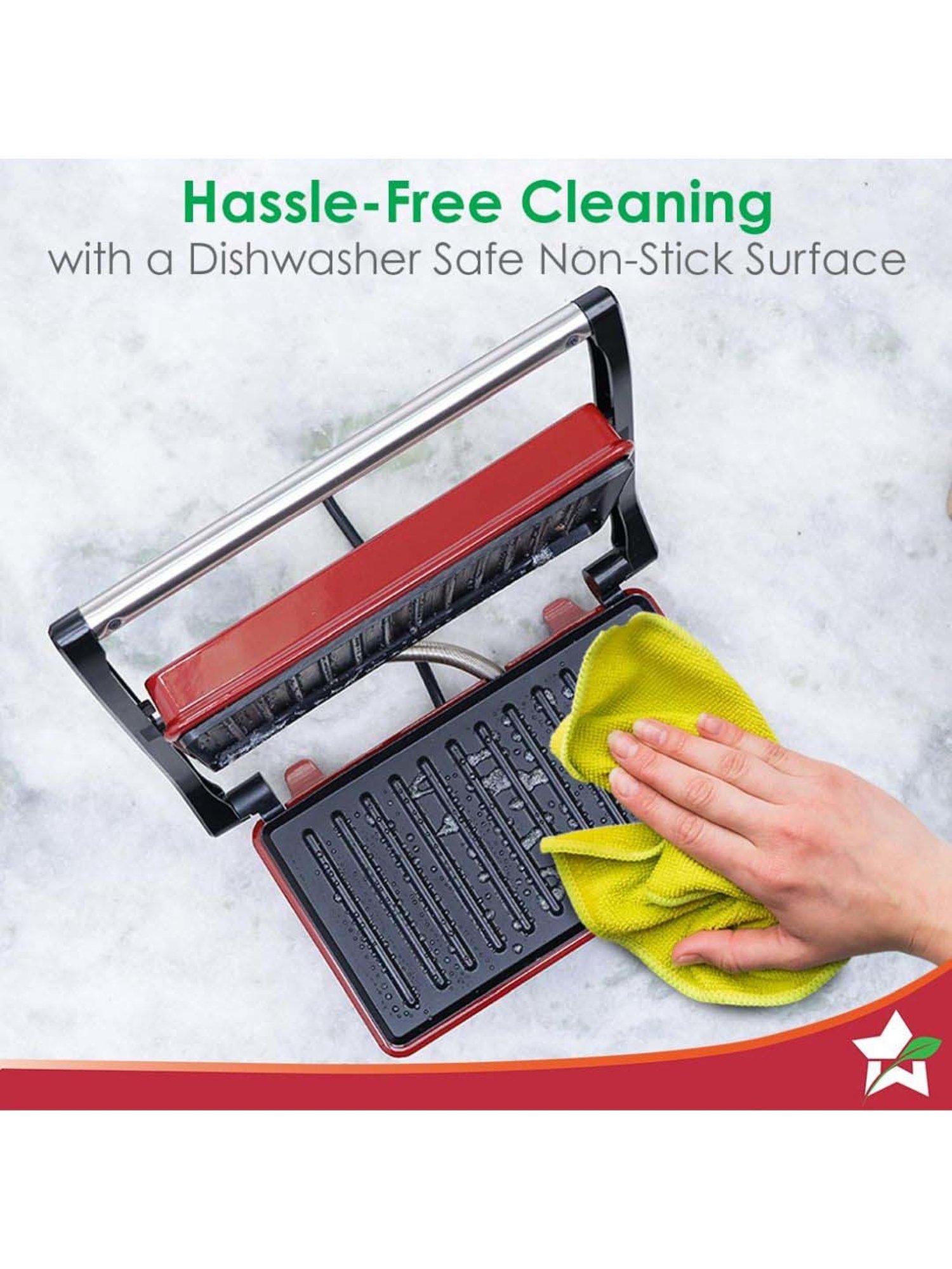 Wonderchef Sanjeev Kapoor Tandoor Mini Plus 3-in-1 Toaster, Griller & Sandwich Maker (700W, Red)