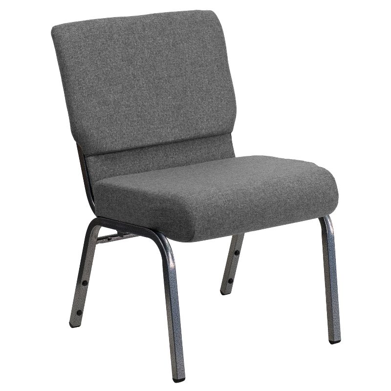 Fabric Church Chair Gray - Riverstone Furniture Collection