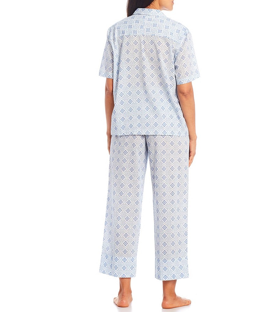 Cabernet Printed Woven Coordinating Pajama Set