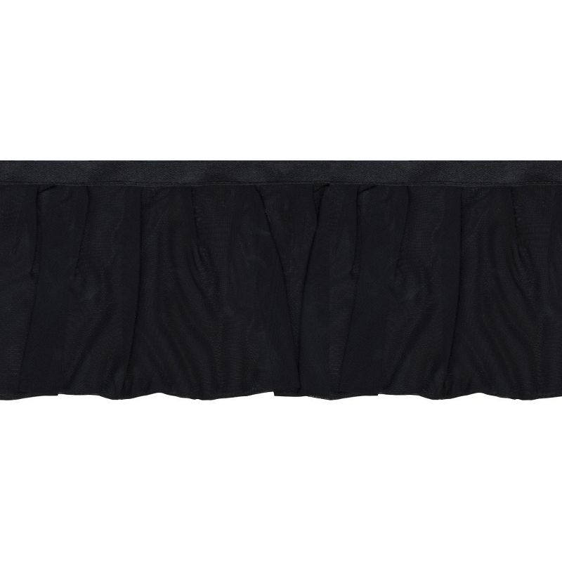 Simplicity Casa Chiffon Ruffle 4"X8yd-Black