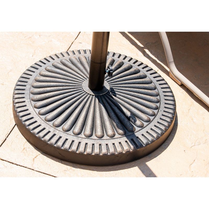 Weather Resistant Umbrella Base 66 lb in Bronze Resin Finish - Island Umbrella