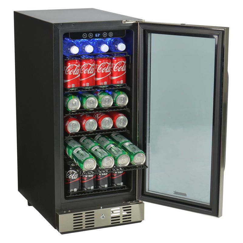 NewAir 96 Can Beverage Cooler - Stainless Steel ABR-960