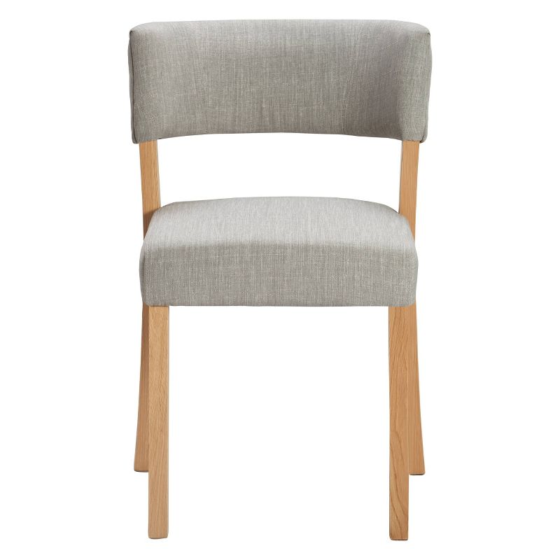 Set of 2 Wilham Upholstered Dining Chair Gray - Finch