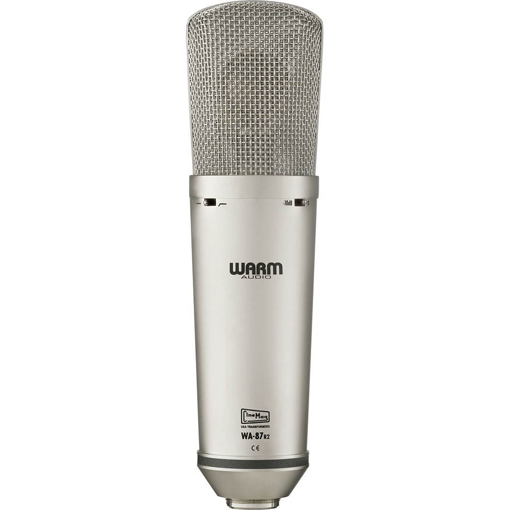 Warm Audio WA-87 R2 Large Diaphragm Condenser Microphone (Nickel) Bundle with Reflection Filter & Mic Stand