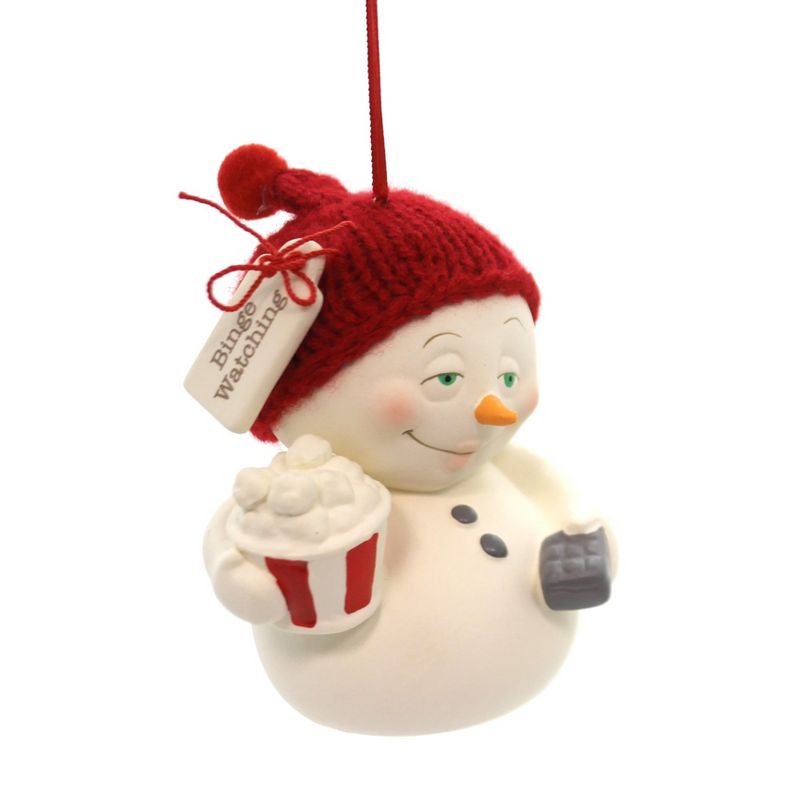 Holiday Ornaments 3.25" Snowpinion Binge Watching Department 56  -  Tree Ornaments