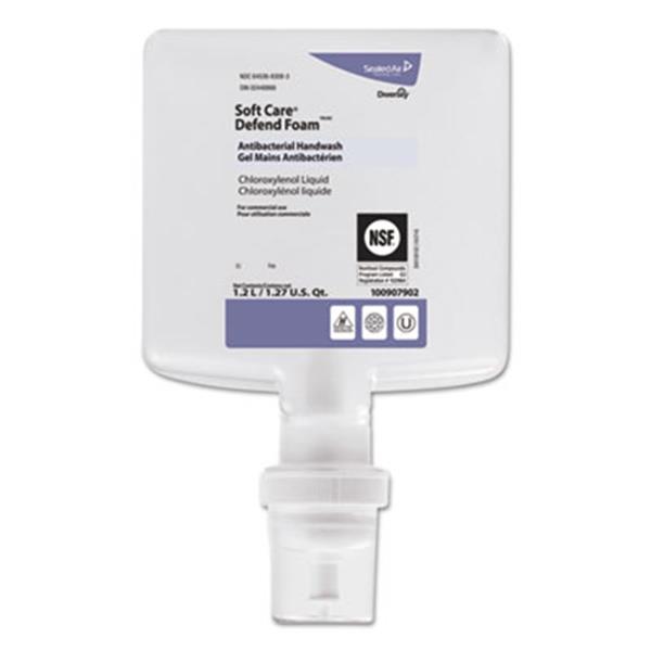 Soft Care Defend Foam Handwash, Fragrance-Free, 1.2 L Refill, 6/Carton 100907902