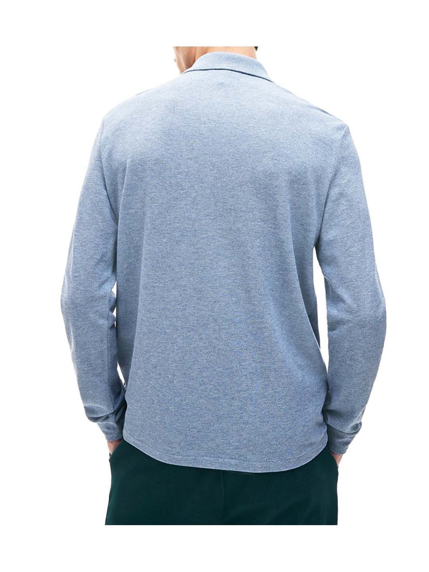 Lacoste Blue Boxy Fit Marl Petit Pique Polo T-Shirt