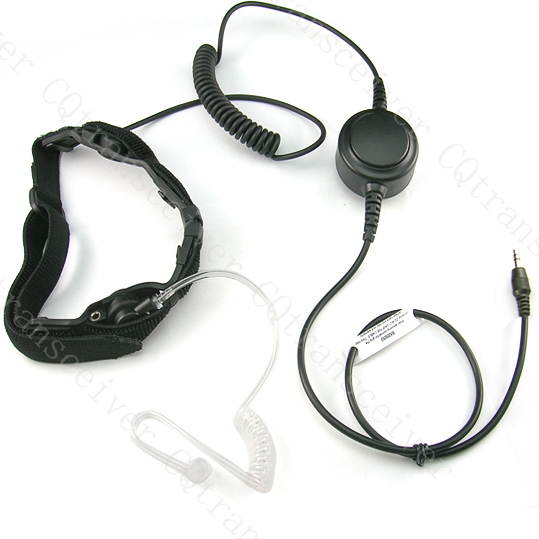Noise Cancelling Throat mic Headset tube earbud for Hoffer portable radios