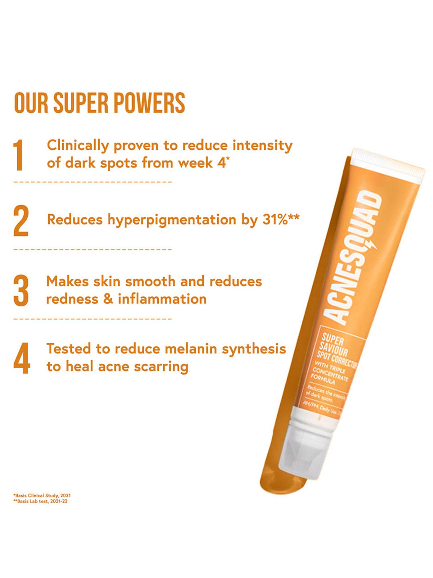 Acne Squad Super Saviour Spot Corrector with Triple Concentrate Formula - 20 gm