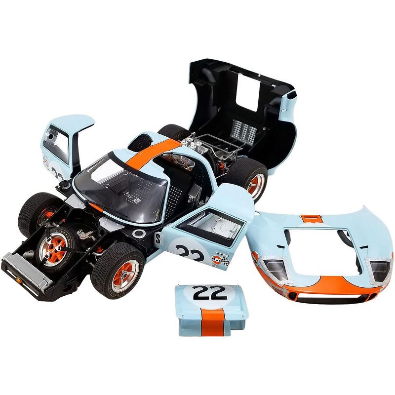 Ford GT40 MKI #22 "Gulf" Champion 12H Sebring (1969) "The Masterpiece Collection" Ltd Ed 112 pcs 1/12 Diecast Model by GMP/ACME