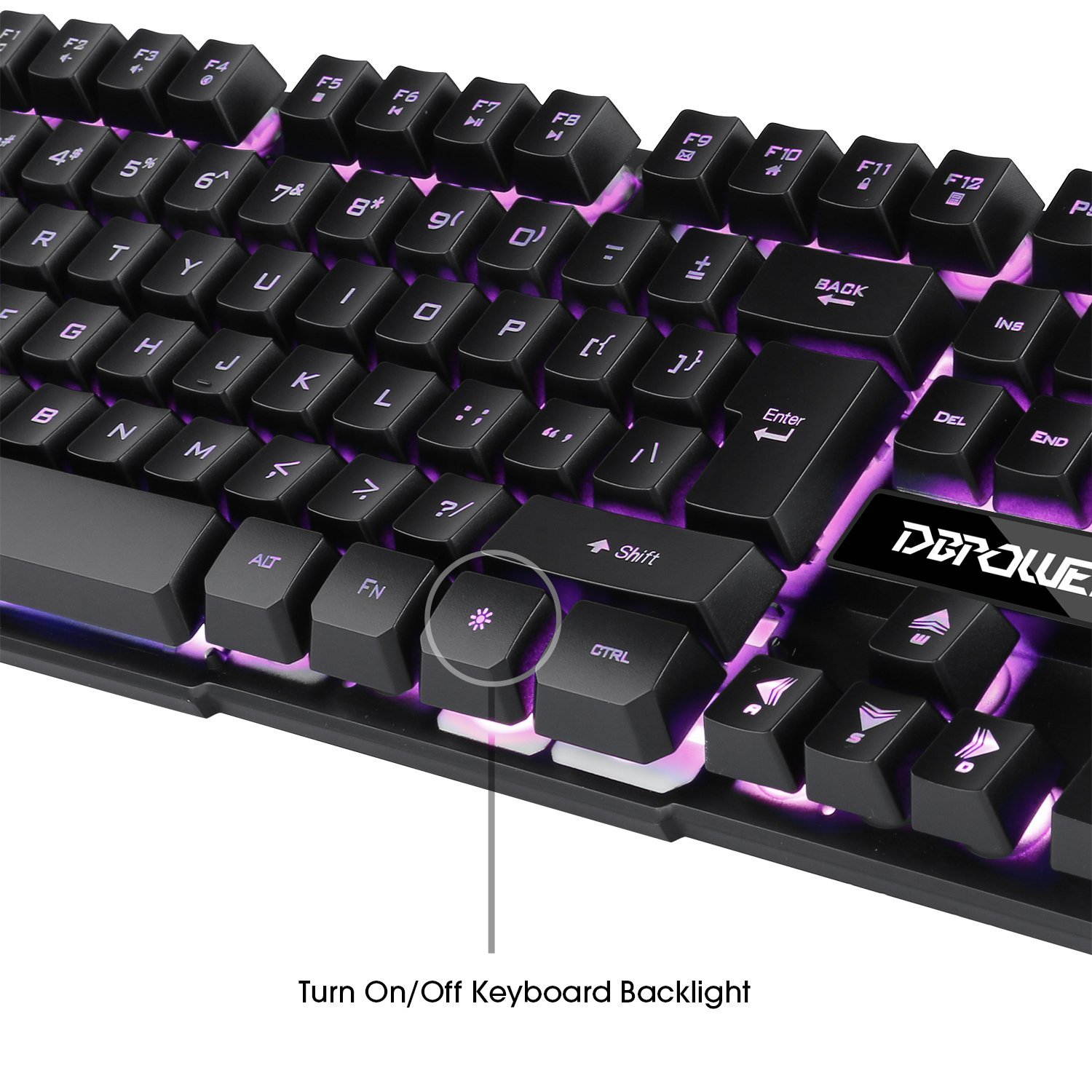 Keyboards, 104-key Led Gaming Keyboard, Three Colors Backlit LED Keyboard for Gaming, Office, 19 Non-Conflict Keys ,waterproof and splashproof, Removable Keycaps, Strengthened Space Key,