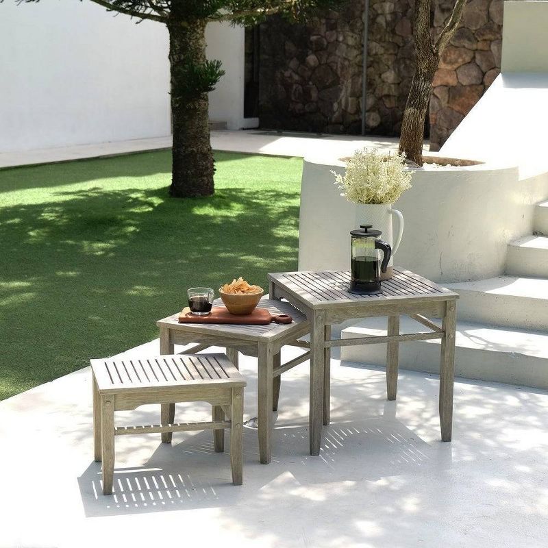 Westlake Solid Wood Outdoor Nesting Table - Cambridge Casual