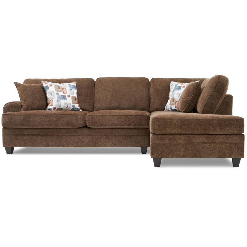 Langston Sectional Brown - True Seating