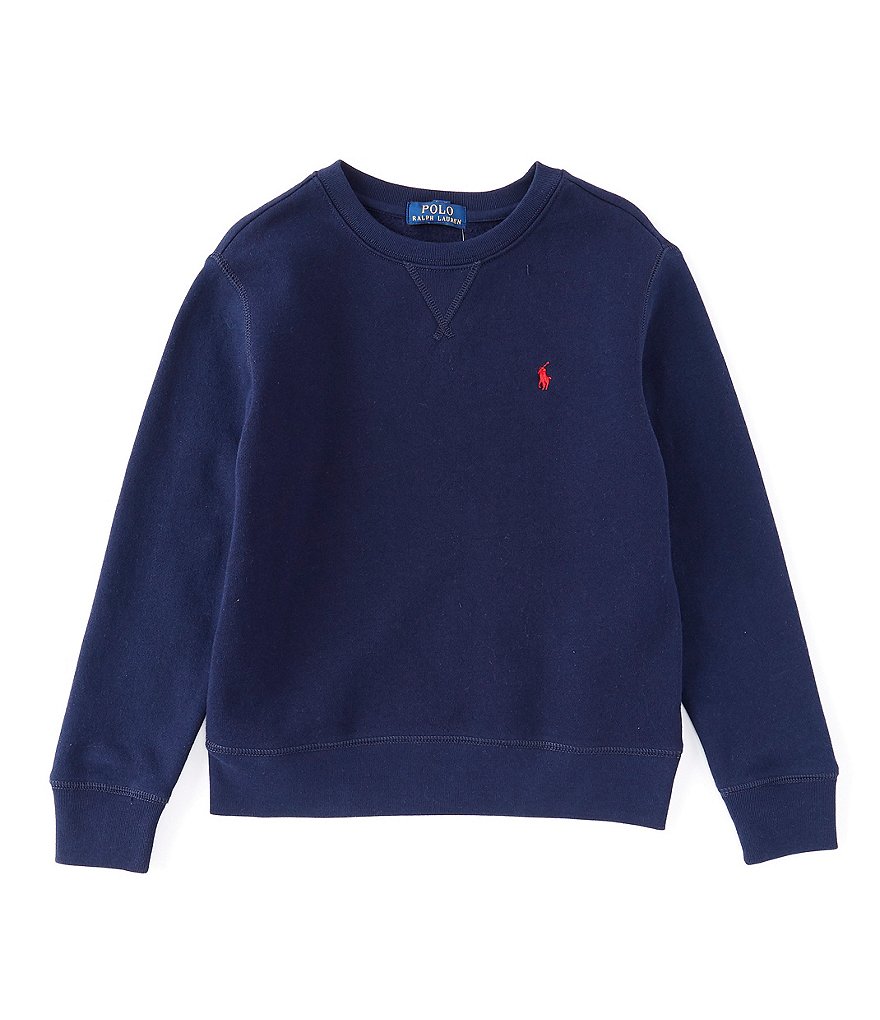 Guess Big Boys 8-16 Long-Sleeve Guess Logo Color-Block Fleece Pull-Over Hoodie