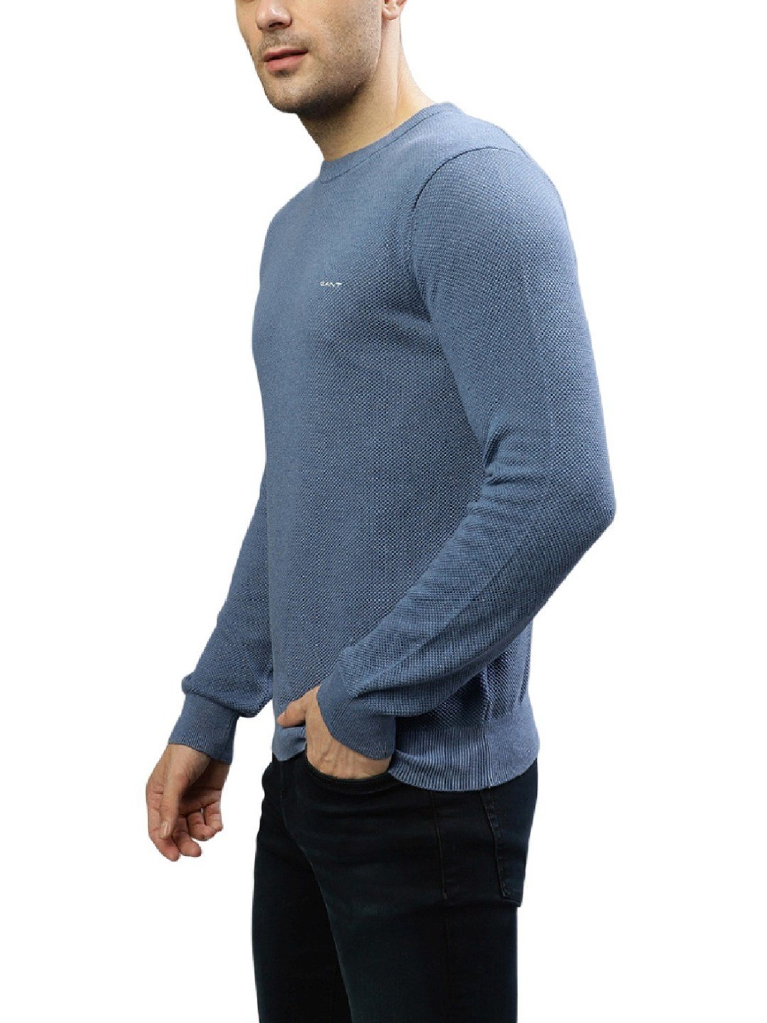 Gant Blue Regular Fit Sweaters
