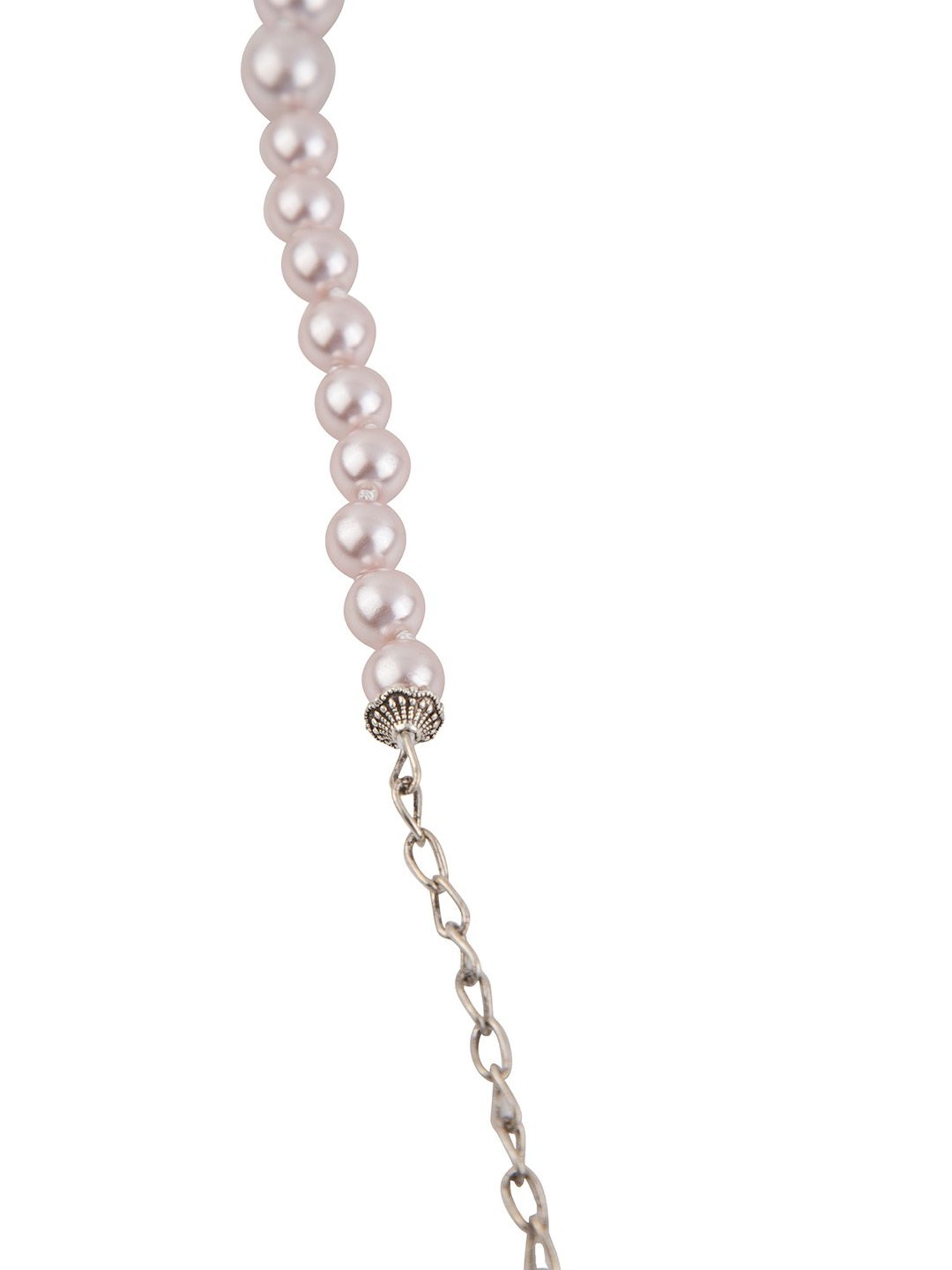 Prita by Priyaasi Pink Pearl Necklace