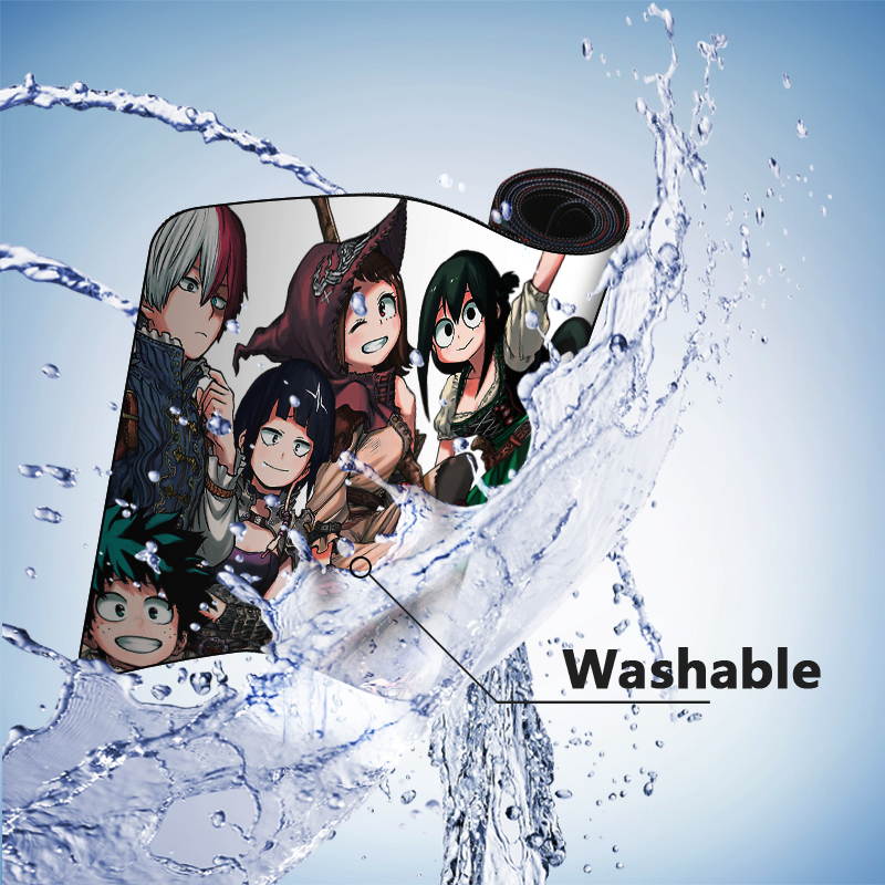 My Hero Academia Large Gaming Mouse Pad Mousepad Mat Anti-slip Rubber Cloth Keyboard Office Desk Pad Computer Gamer Game Mat