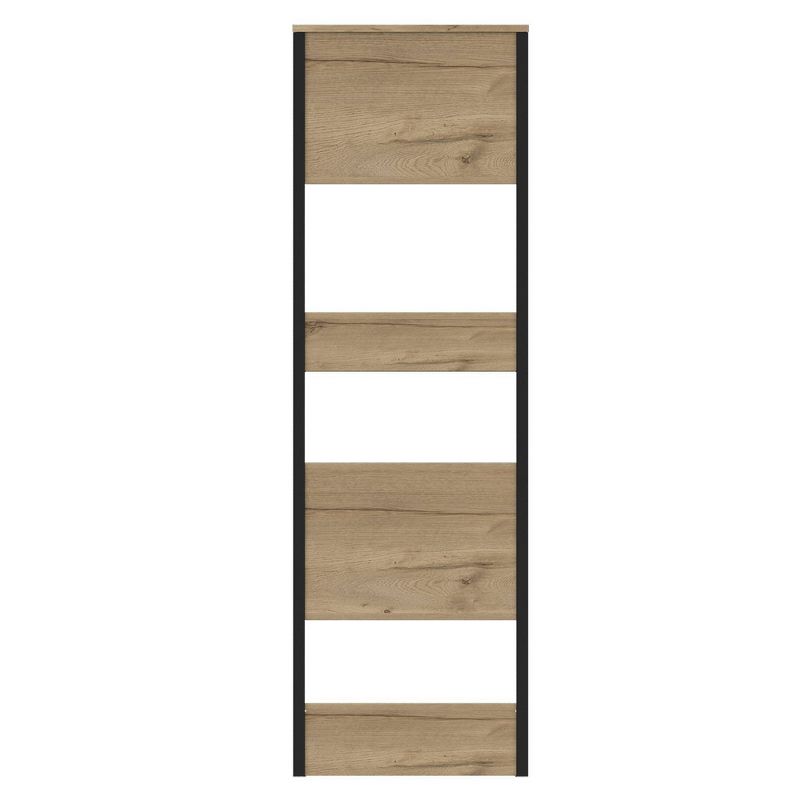 63" Emery 5 Tier Shelf Slim Bookcase Light Wood - RST Brands