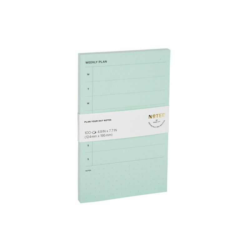 Post-it Weekly Planner Notepad - Light Green