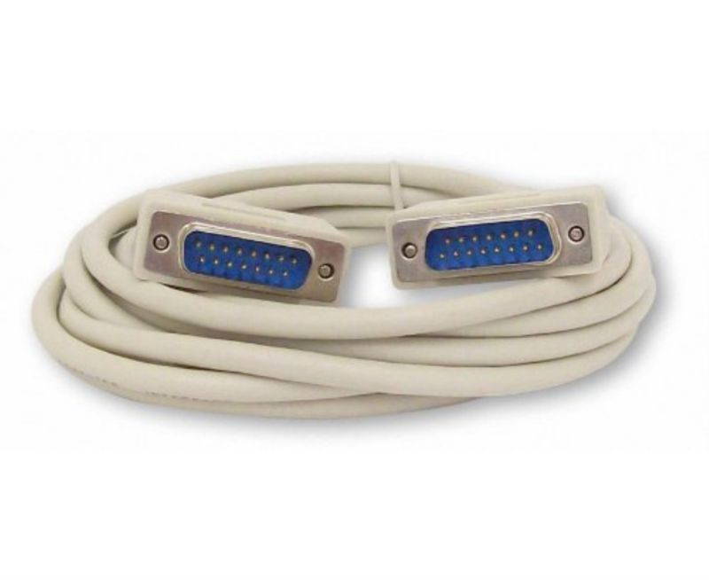 your cable store 10 foot db15 15 pin serial port cable male / male