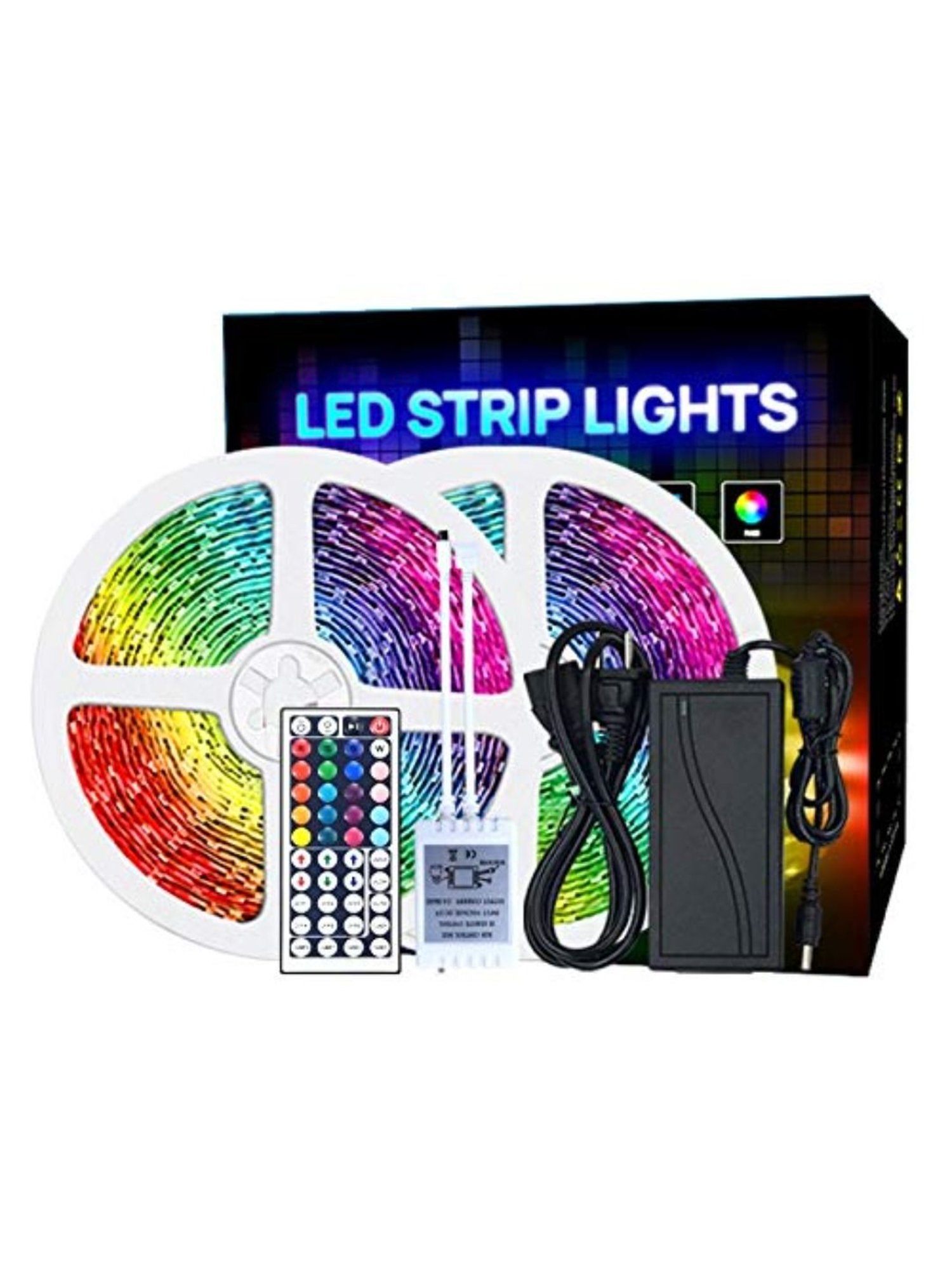 XERGY Led Strip Lights with 44 Keys IR Remote and 24V Power Supply Color Changing (5 Meters)