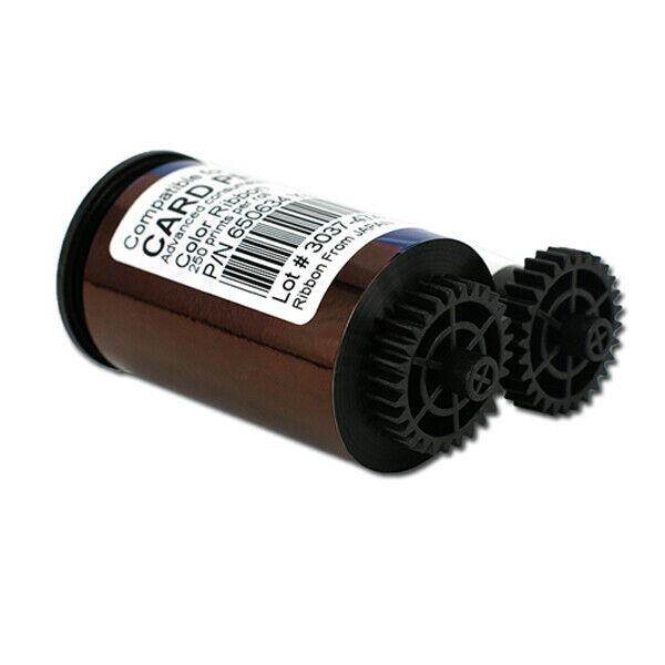 US 650634 YMCKO Color Ribbon For IDP Smart ID 30S 50S 50D 50L Printer 250 Prints