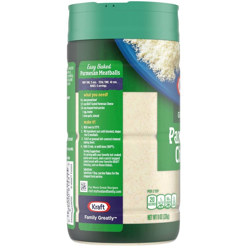 Kraft 100% Grated Parmesan Cheese 8oz