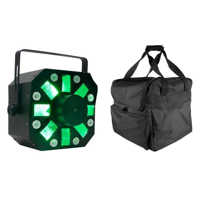ADJ Stinger DMX Laser, Strobe & Moonflower LED Light + Transport Travel Case