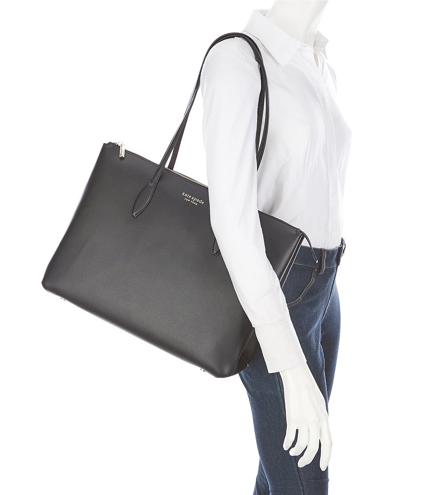 kate spade new york All Day Large Leather Zip Top Tote Bag