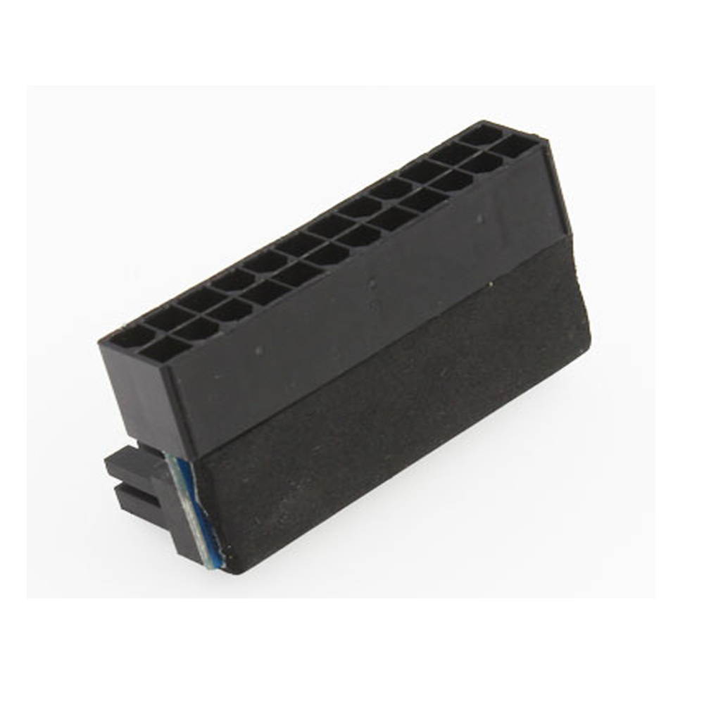 Vibob ATX 24 Pin Female to 24 pin Male Adapter for Desktop PC Power Supply(L angle)