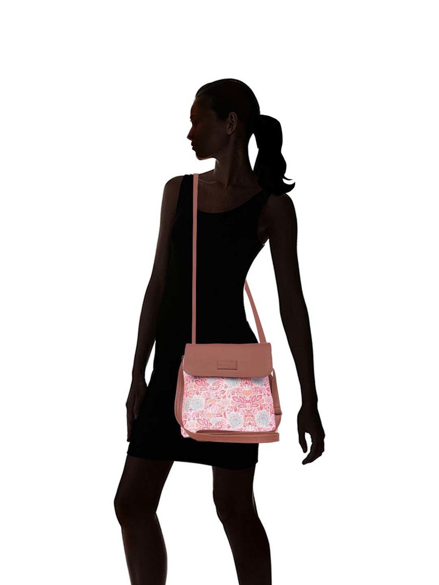 ZOUK Multicolor Printed Medium Sling Handbag