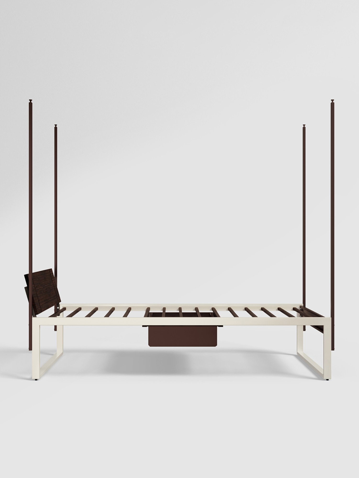 Nilkamal Riva Black Engineered Wood King Size Bed with Storage