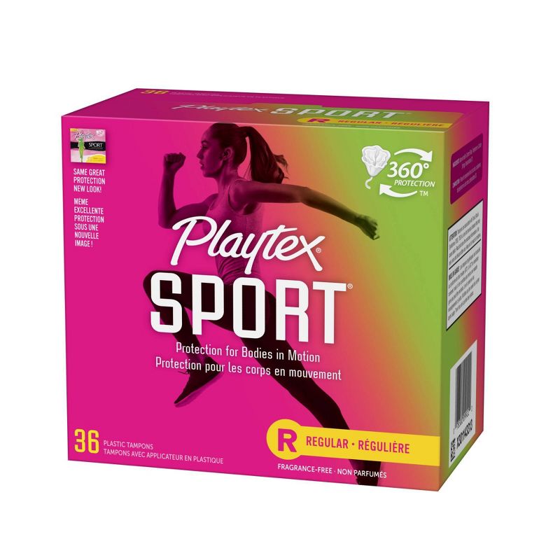 Playtex Sport Tampons - Plastic - Unscented - Regular - 36ct