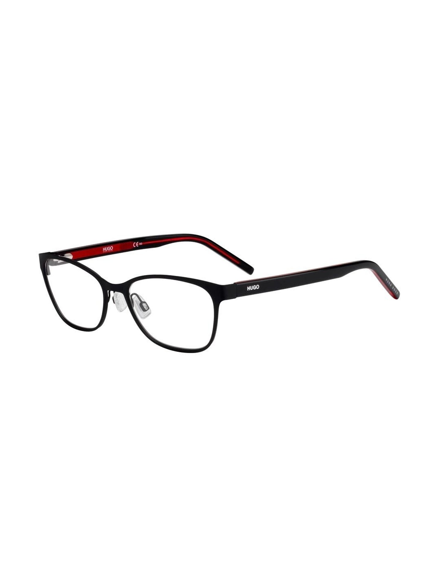 HUGO Black Rectangular Eye Frames for Women