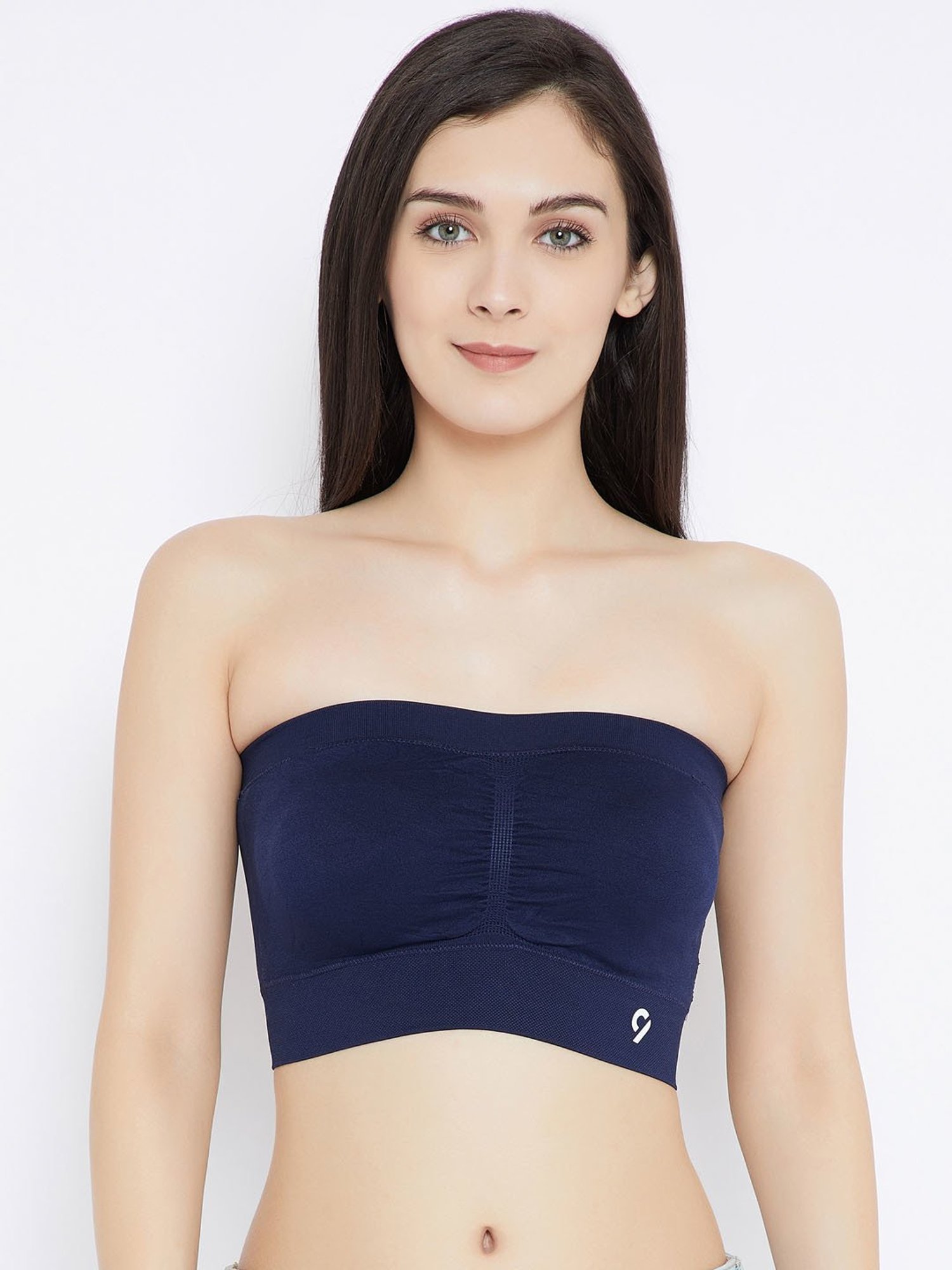 C9 Airwear Navy Logo Print Full Coverage Bralette Bra