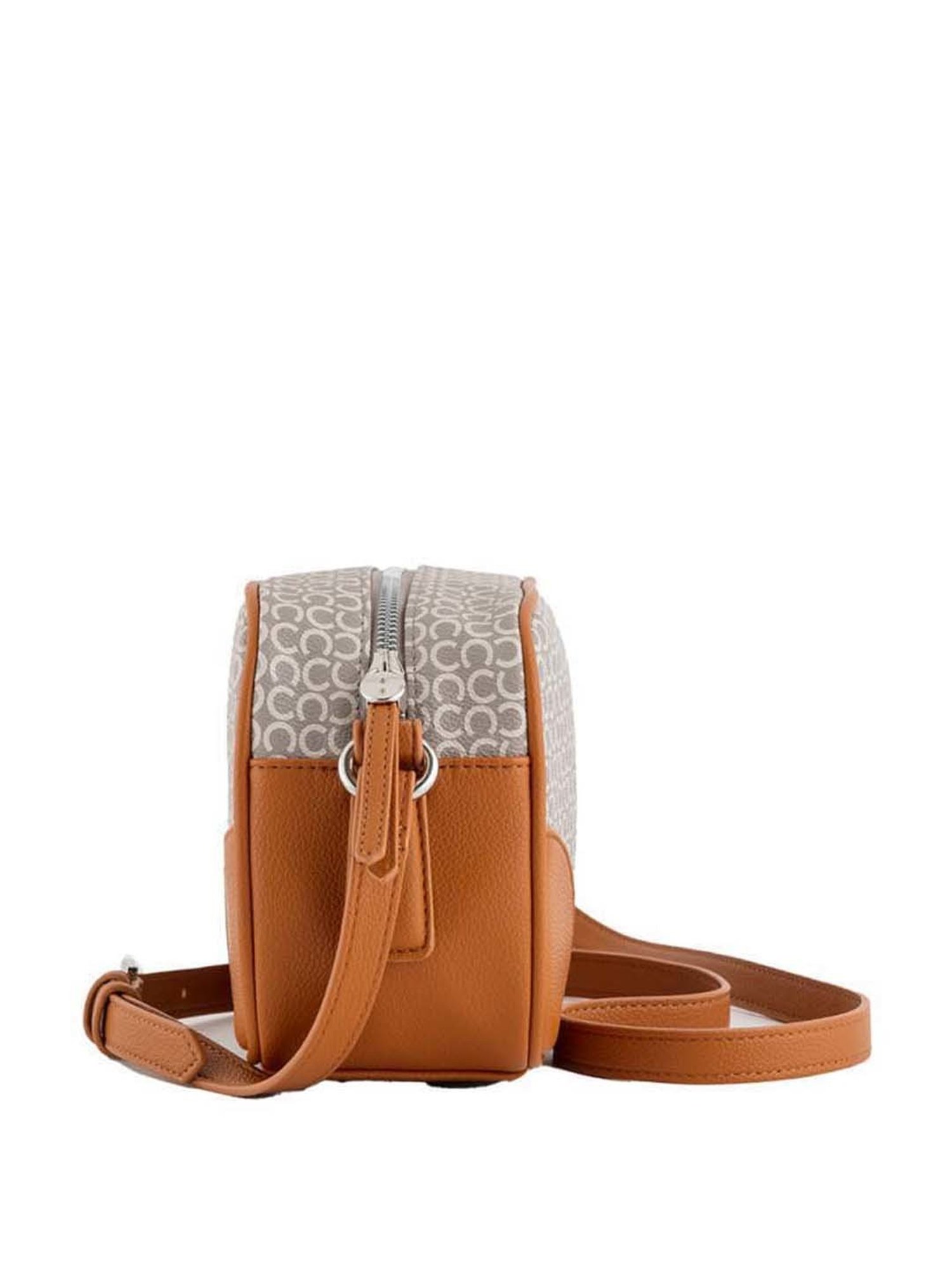 CARPISA Beige & Tan Printed Small Sling Handbag